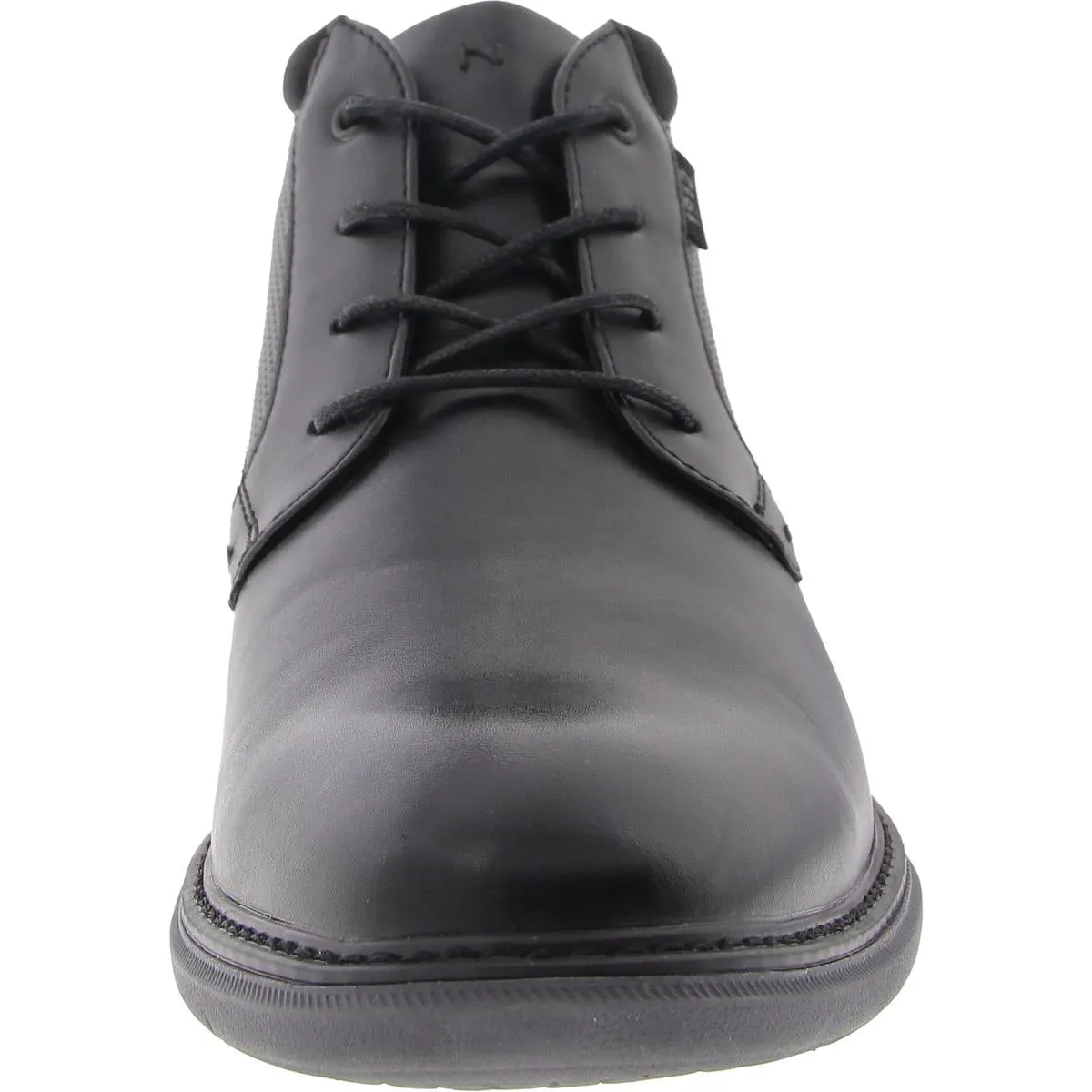 Mens Faux Leather Lace-Up Chukka Boots