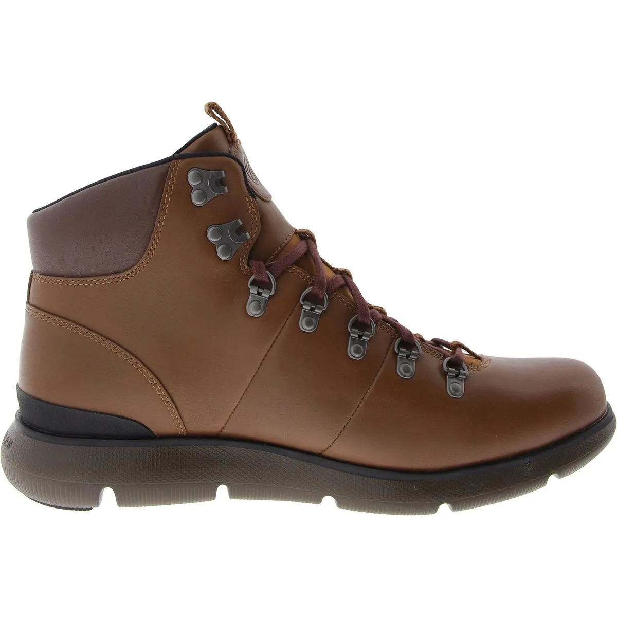 Mens Faux Leathr Lace-Up Hiking Boots