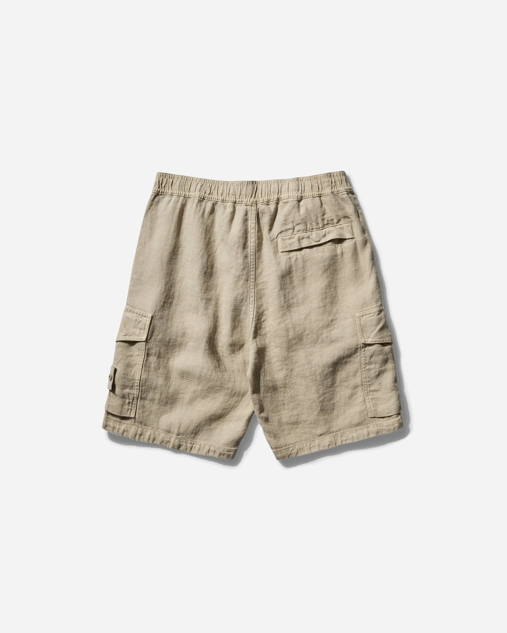 Men's Ghost Piece Linen Cargo Shorts Beige
