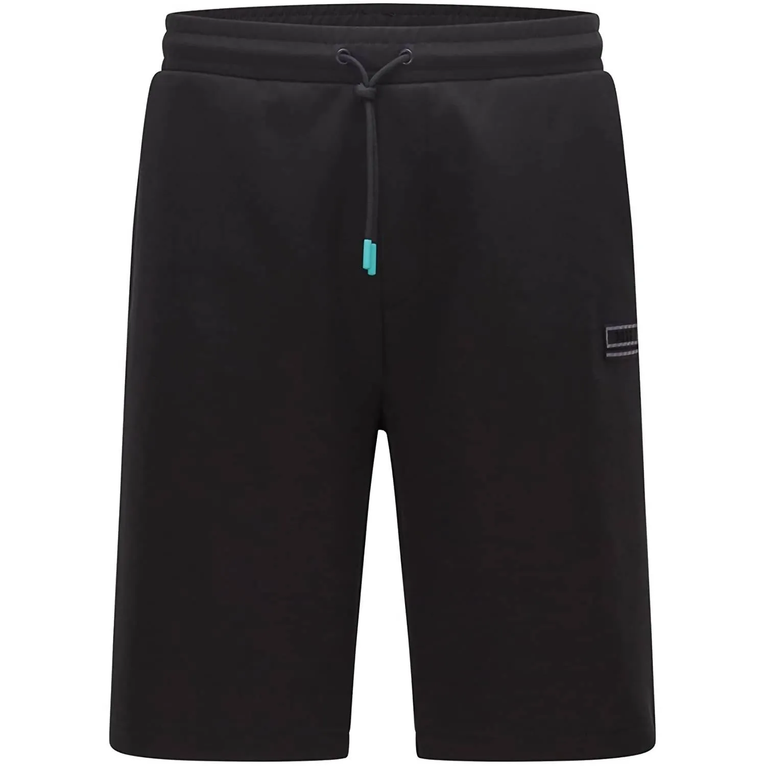 Men's - Hwoven Knit Shorts Cotton Knit Relaxed Fit In Black