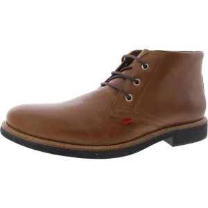 Mens Lace-Up Leather Chukka Boots