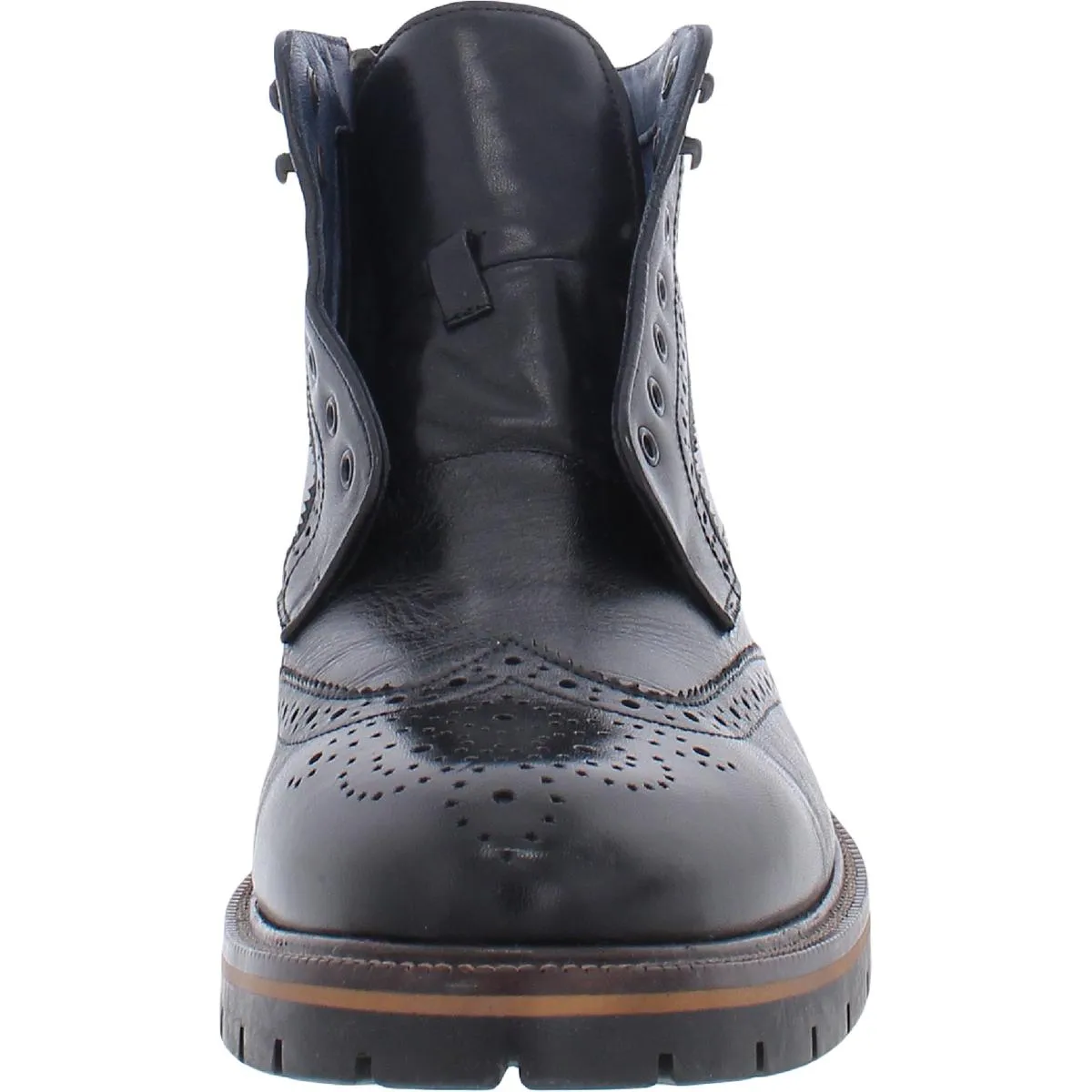 Mens Leather Zipper Ankle Boots