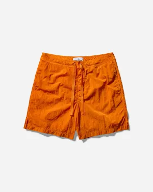 Men's Marina Shiny Nylon Shorts Orange