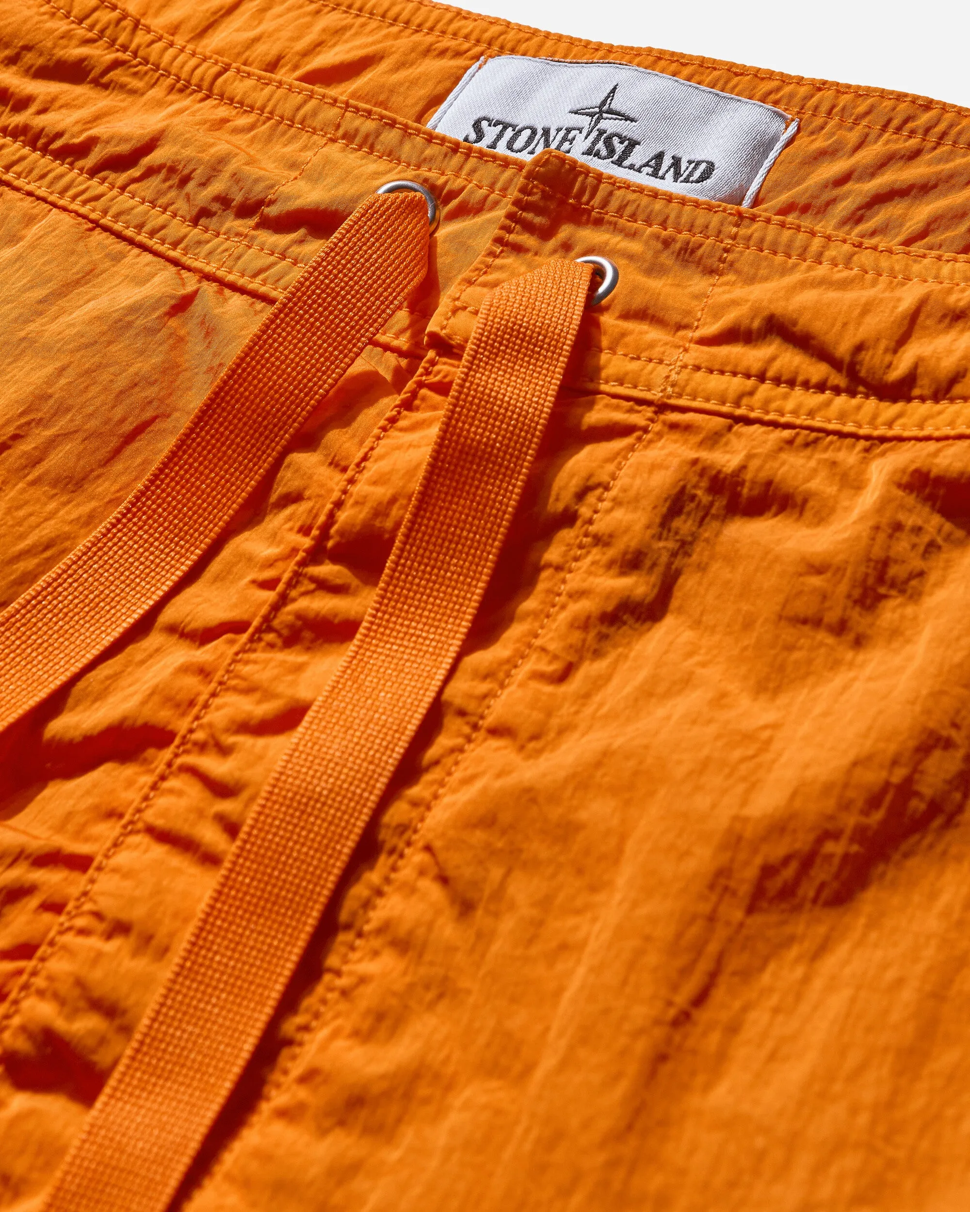 Men's Marina Shiny Nylon Shorts Orange