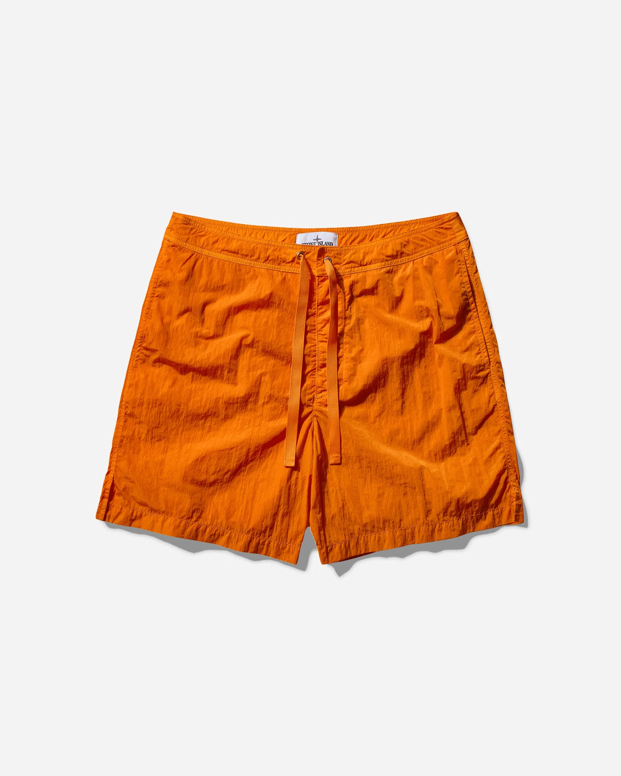 Men's Marina Shiny Nylon Shorts Orange