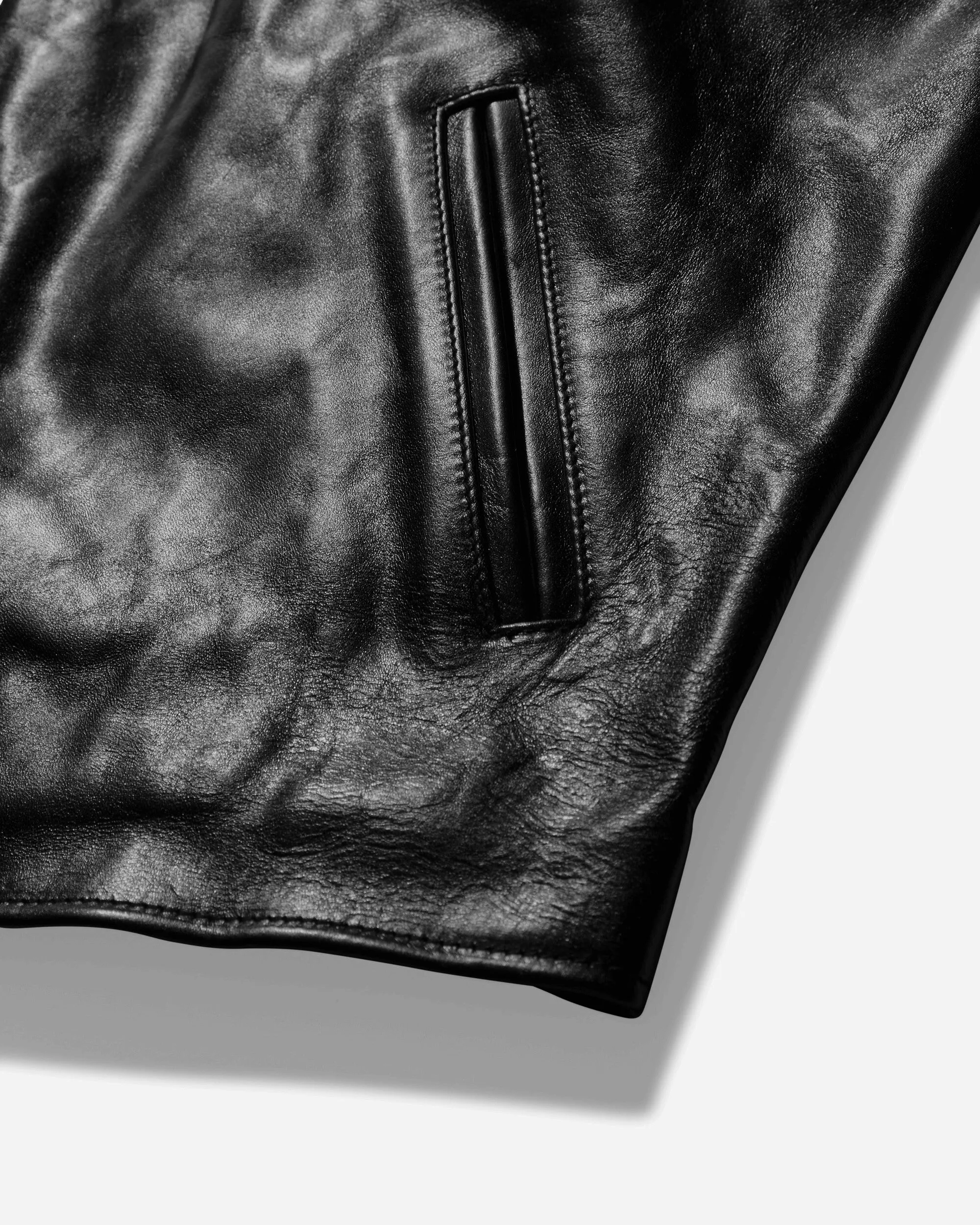 Men's Mini Leather Jacket Black