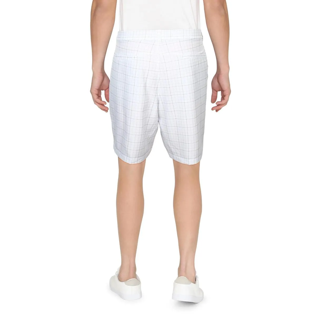 Mens Moisture Wicking Plaid Casual Shorts