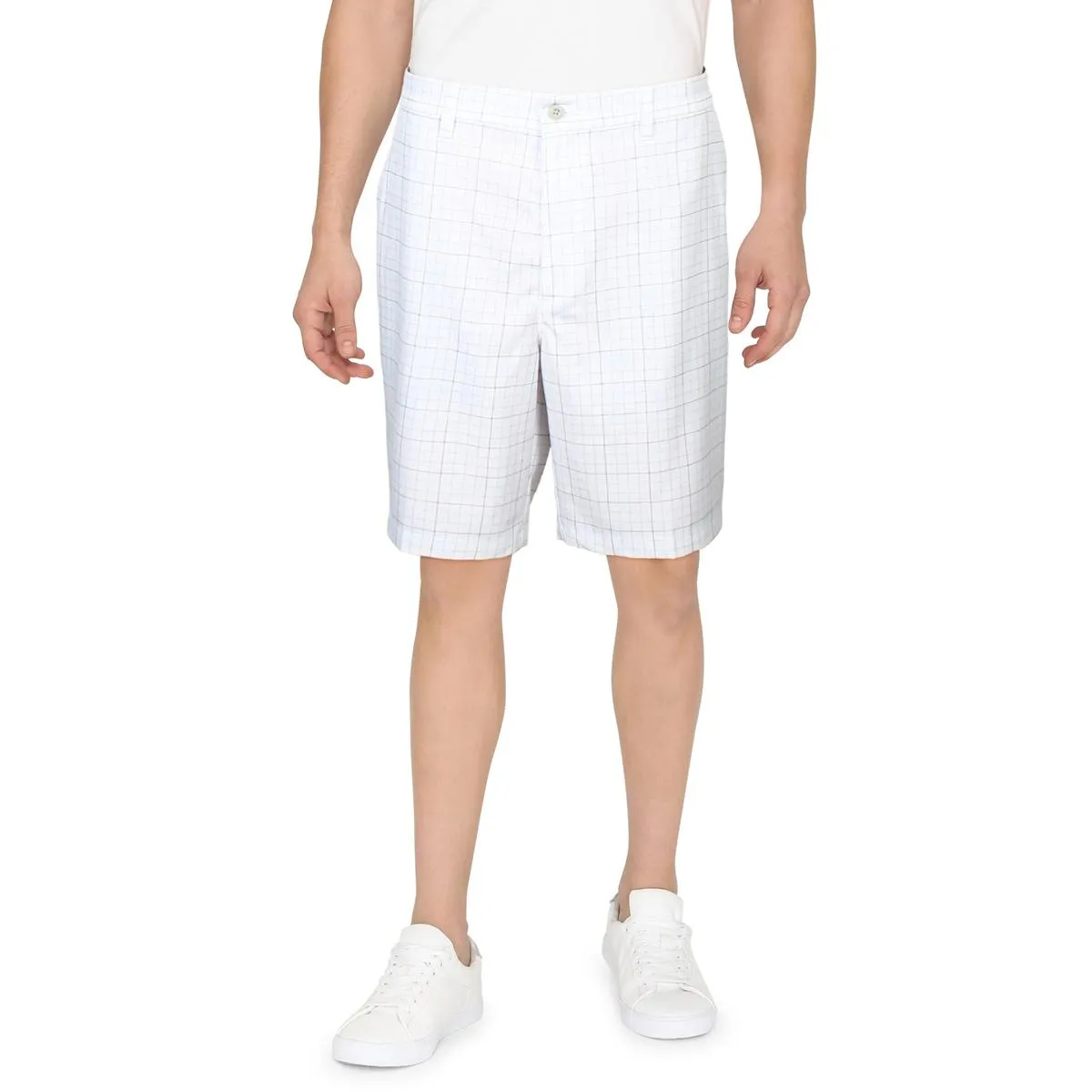 Mens Moisture Wicking Plaid Casual Shorts