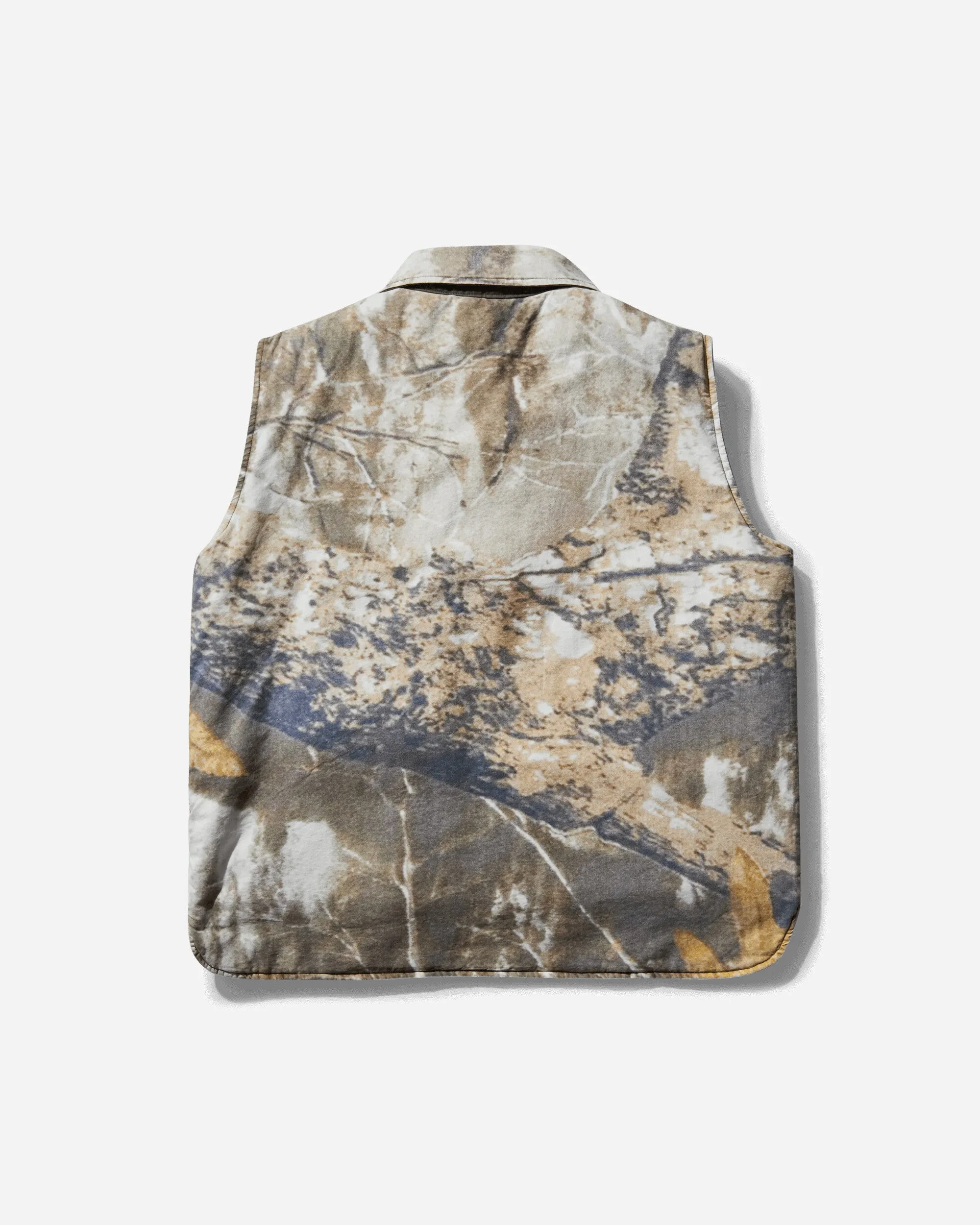 Men's Poly Filled Reversible Vest Fatigue Green
