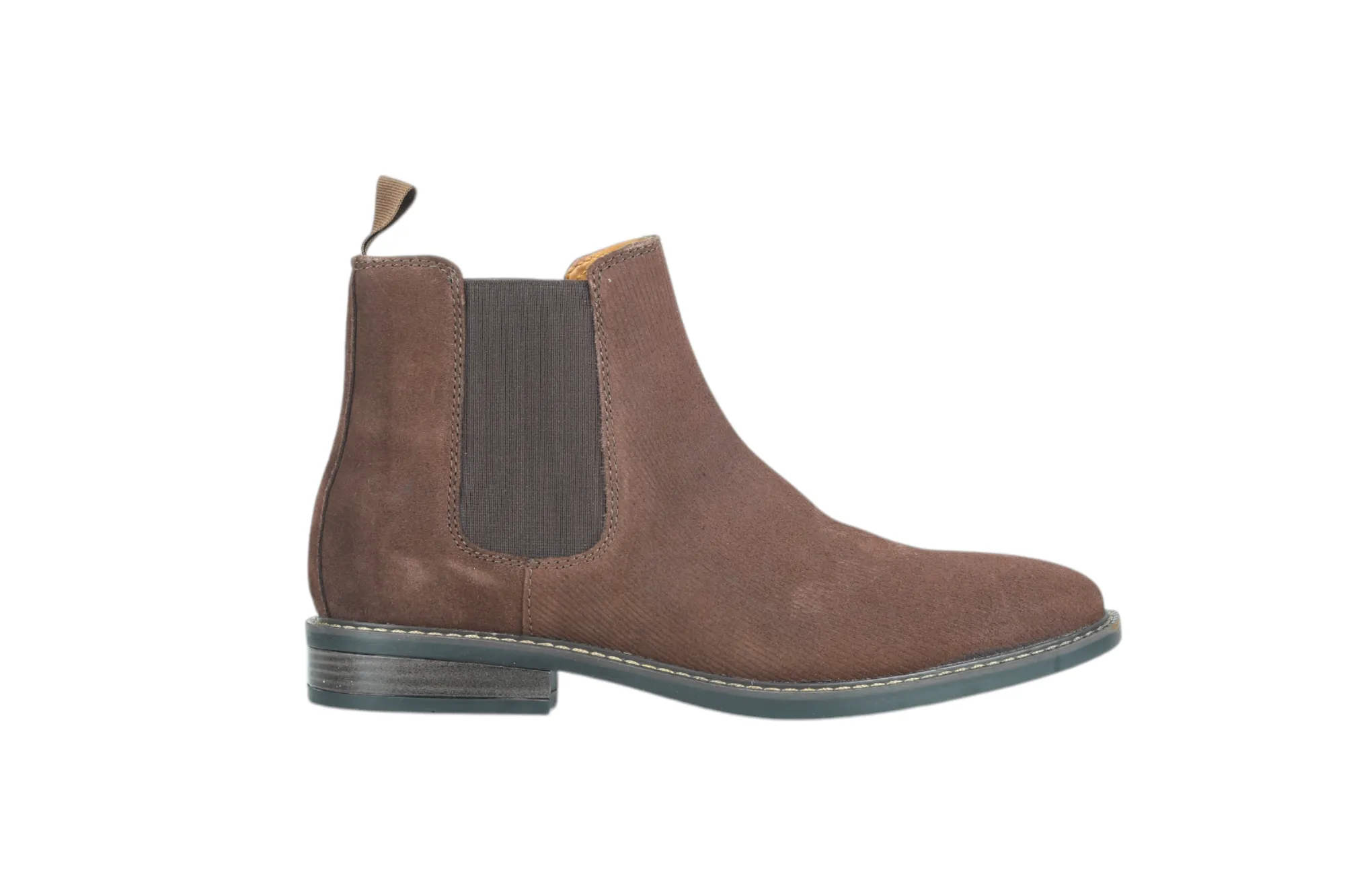Mens Premium Leather Chelsea Slip On Boots 91534