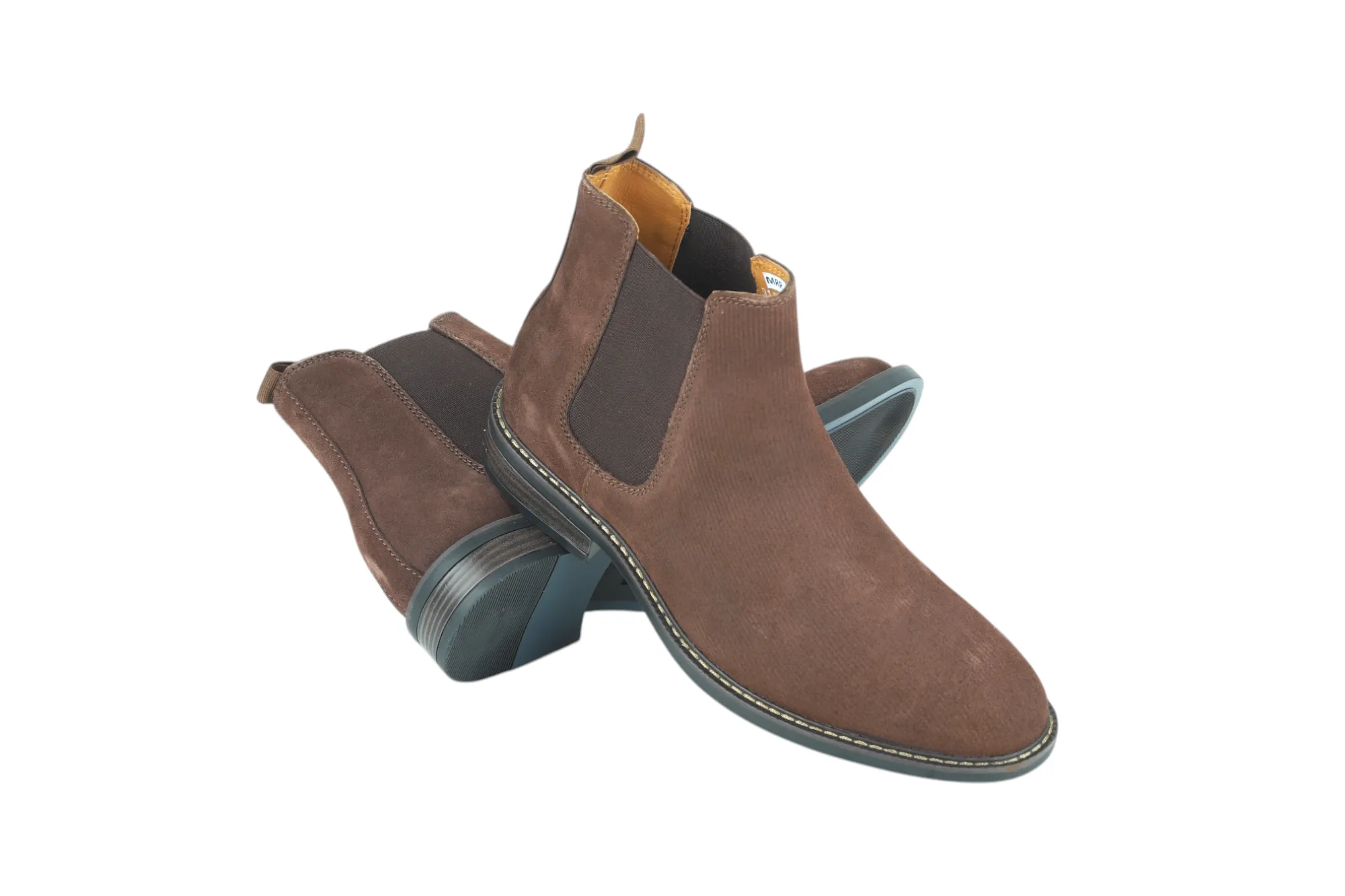 Mens Premium Leather Chelsea Slip On Boots 91534