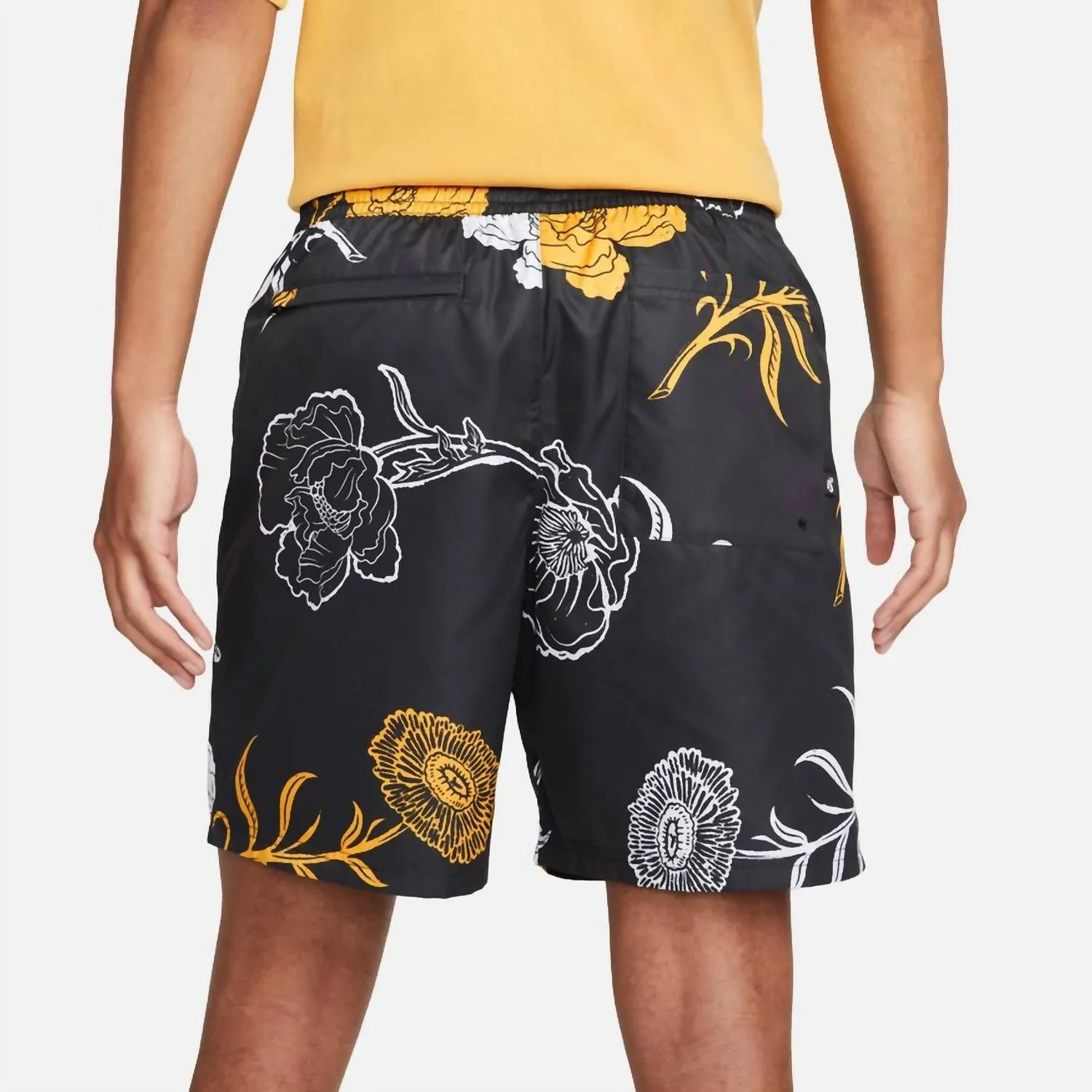 Men's Sb Hibiscus Water Shorts In Black/gold