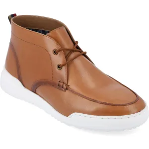 Mens Solid Leather Chukka Boots