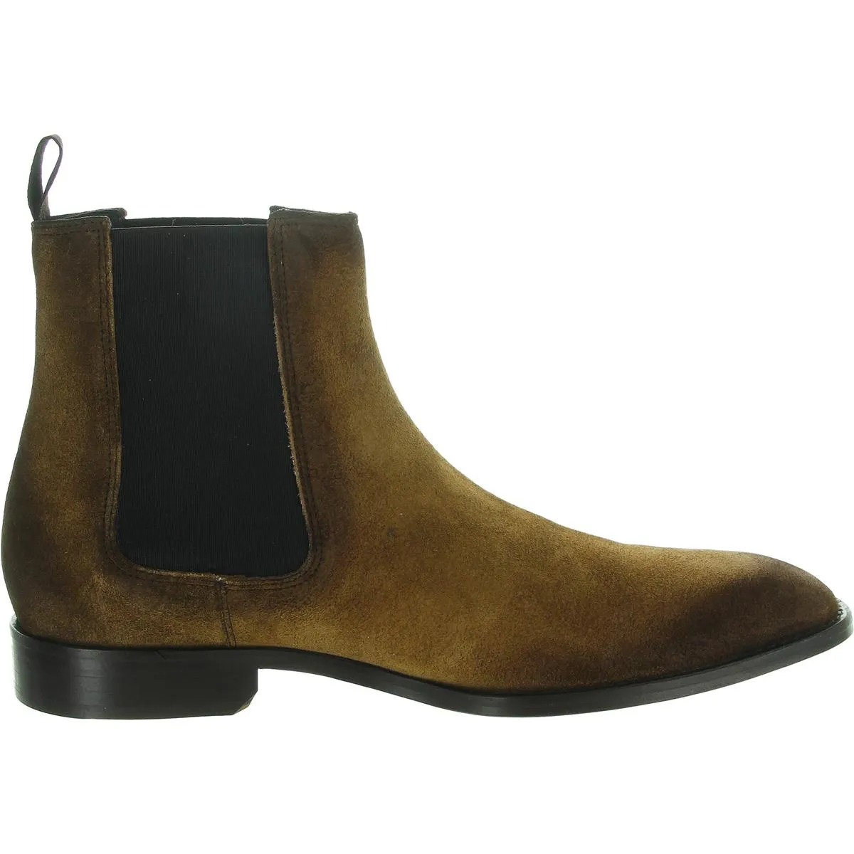 Mens Stretch Leather Chelsea Boots