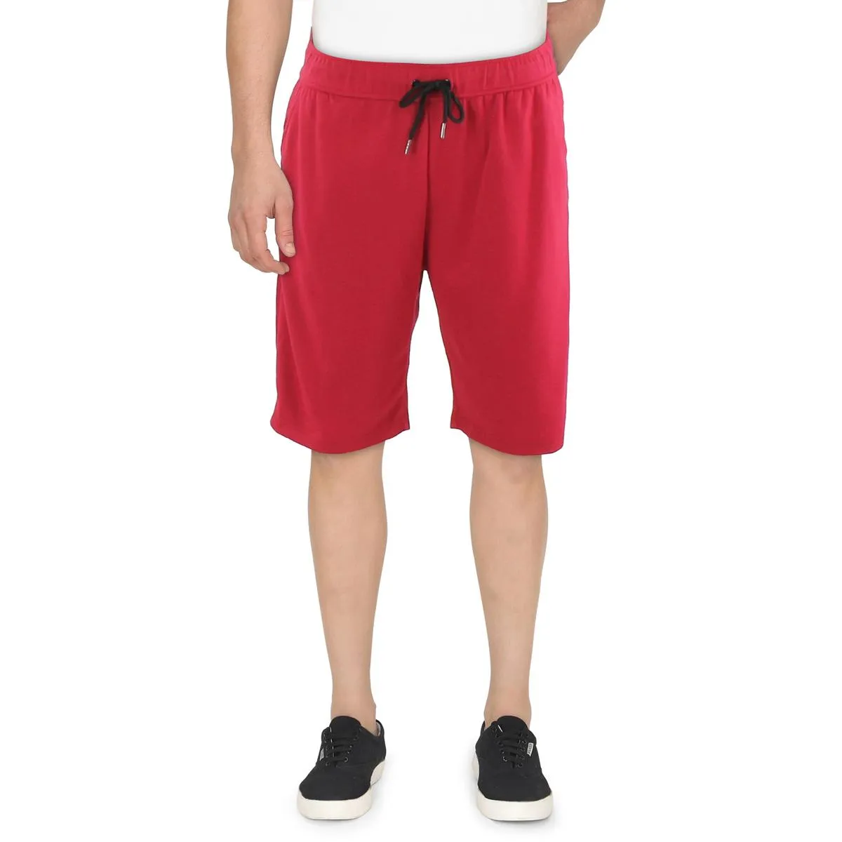 Mens Stretch Solid Casual Shorts