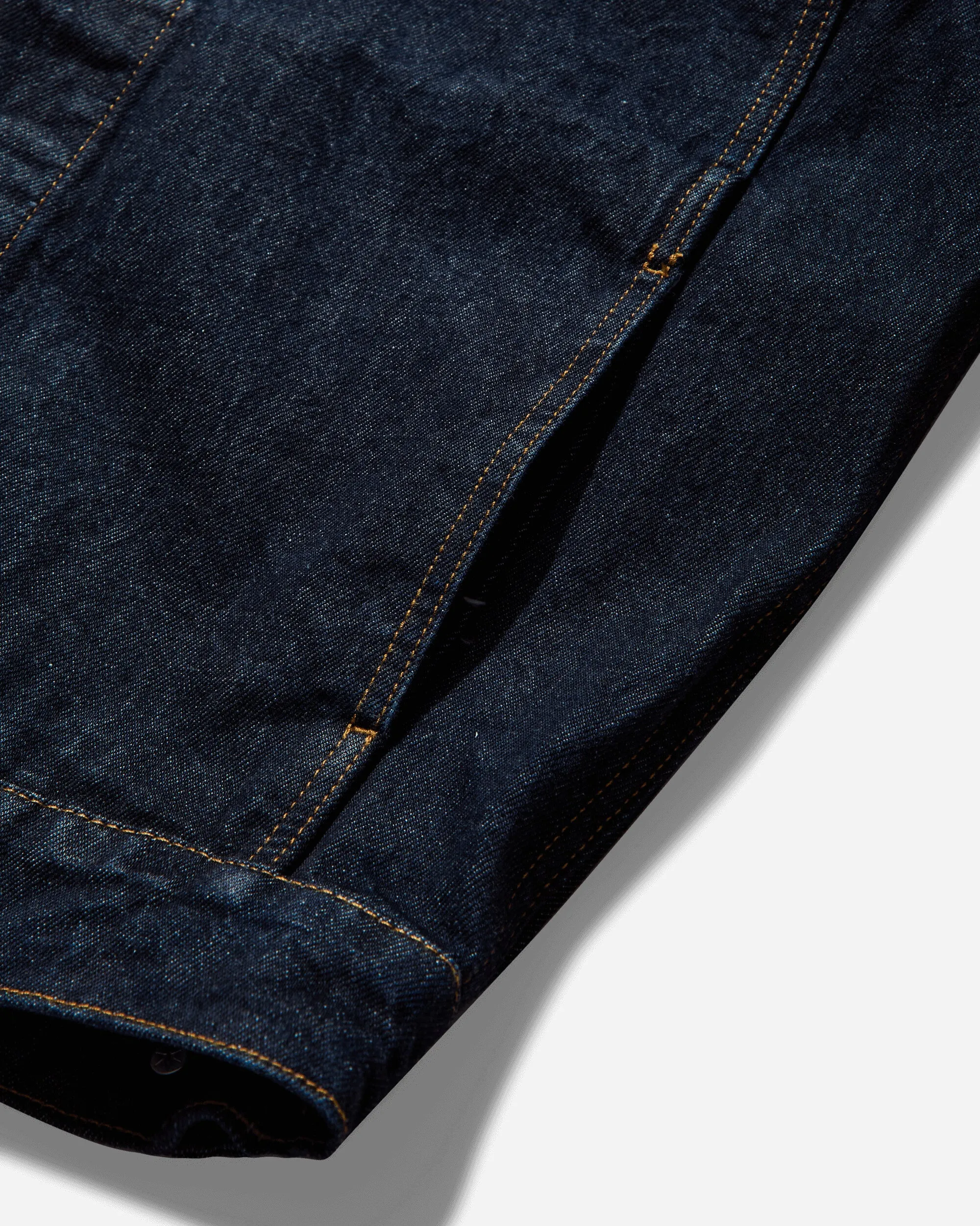 Men's Trucker Denim Jacket Rinsed Indigo