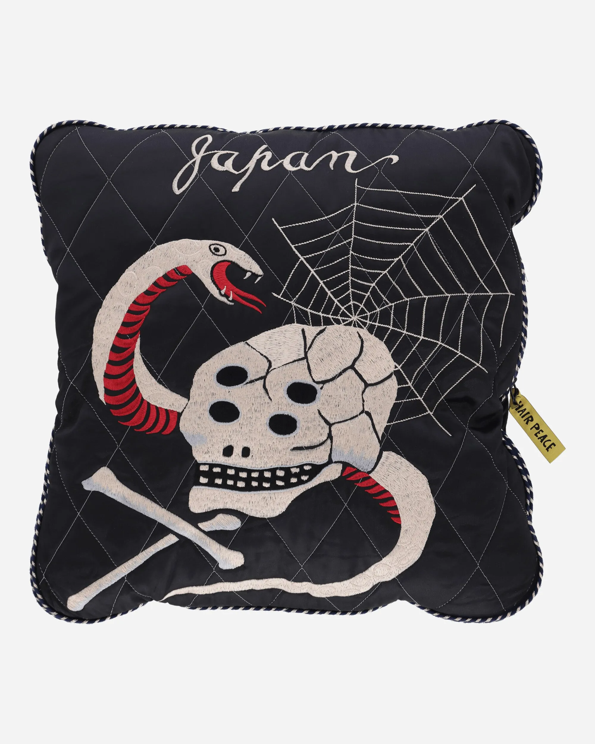 Men's Velveteen Sham Bomber Jacket (Rainskull & Snake) Black