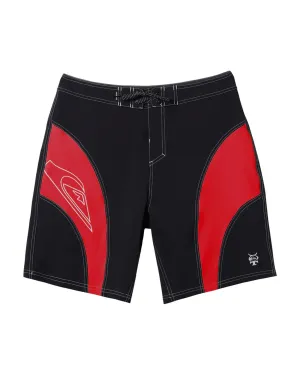 Mercury Slash Panel 20" Boardshorts - Black