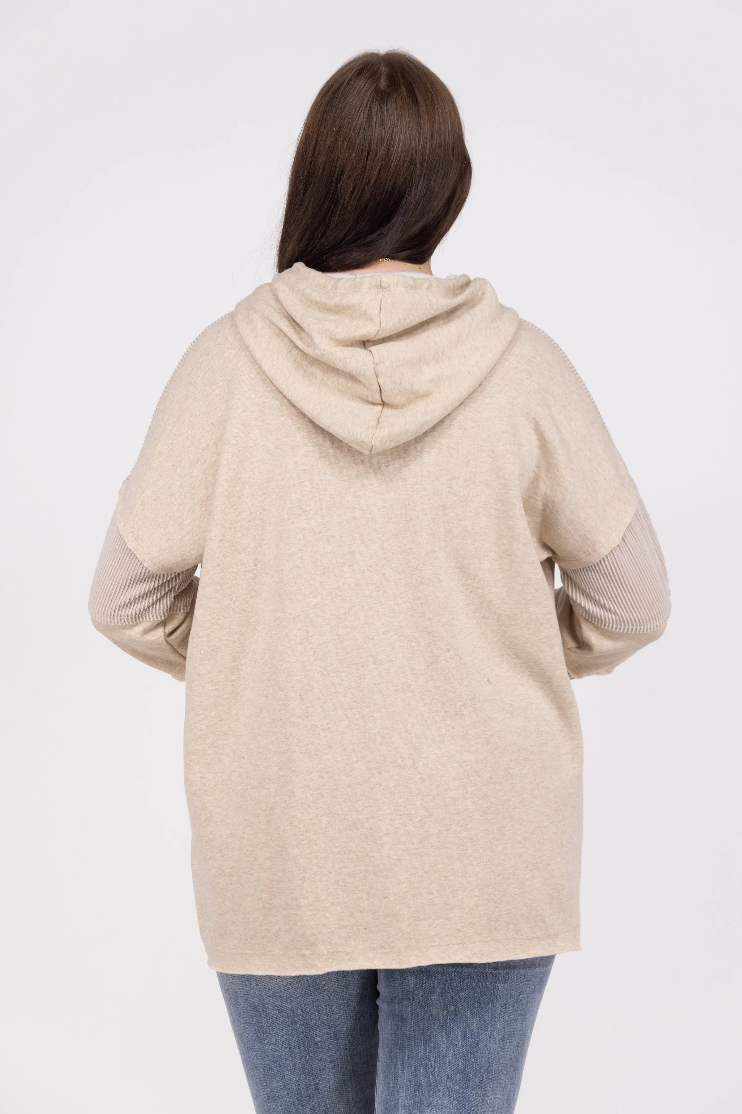 Mixed Feelings Women's Oversized Hooded Shacket