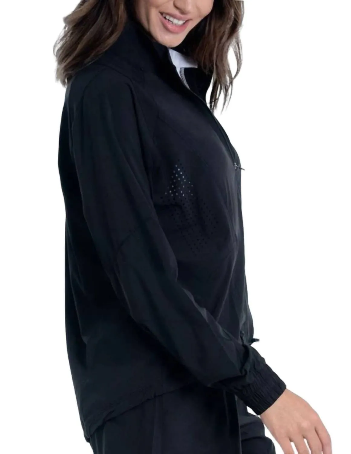 Moisture Wicking Jacket In Black