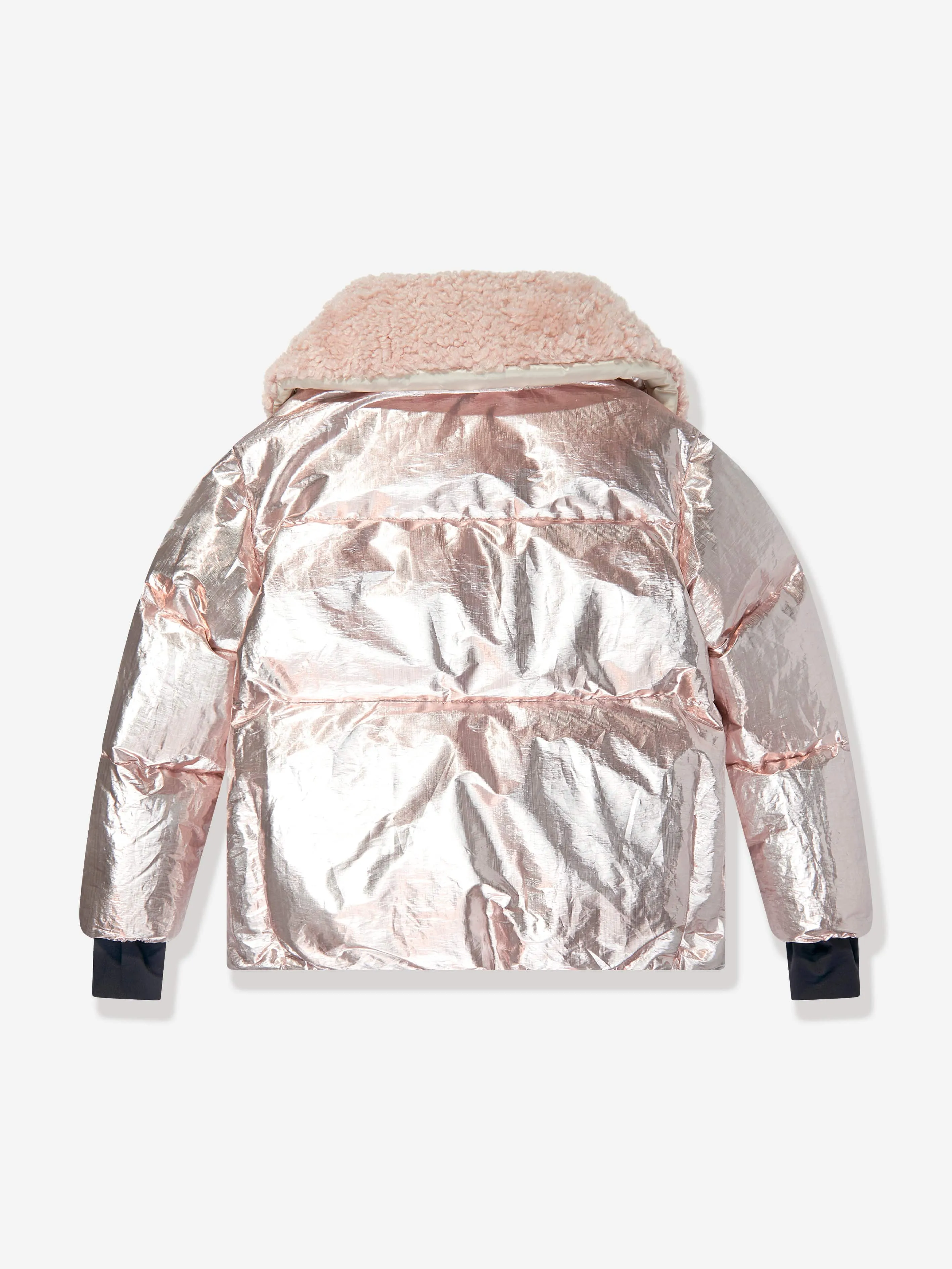 Moncler Enfant Girls Grenoble Down Padded Edling Jacket in Pink