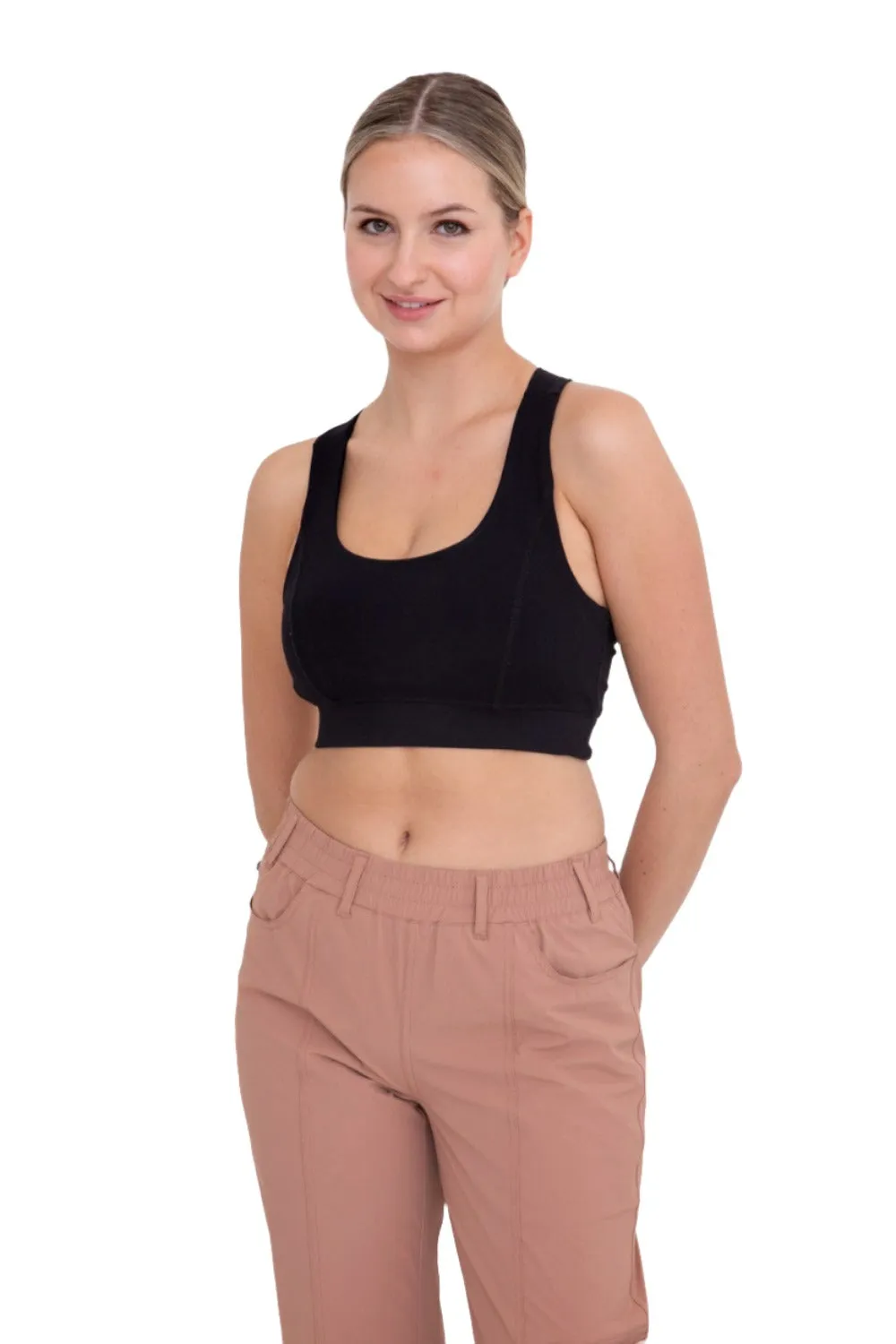 Mono B Overlay Y Back Sport Bra AT3115