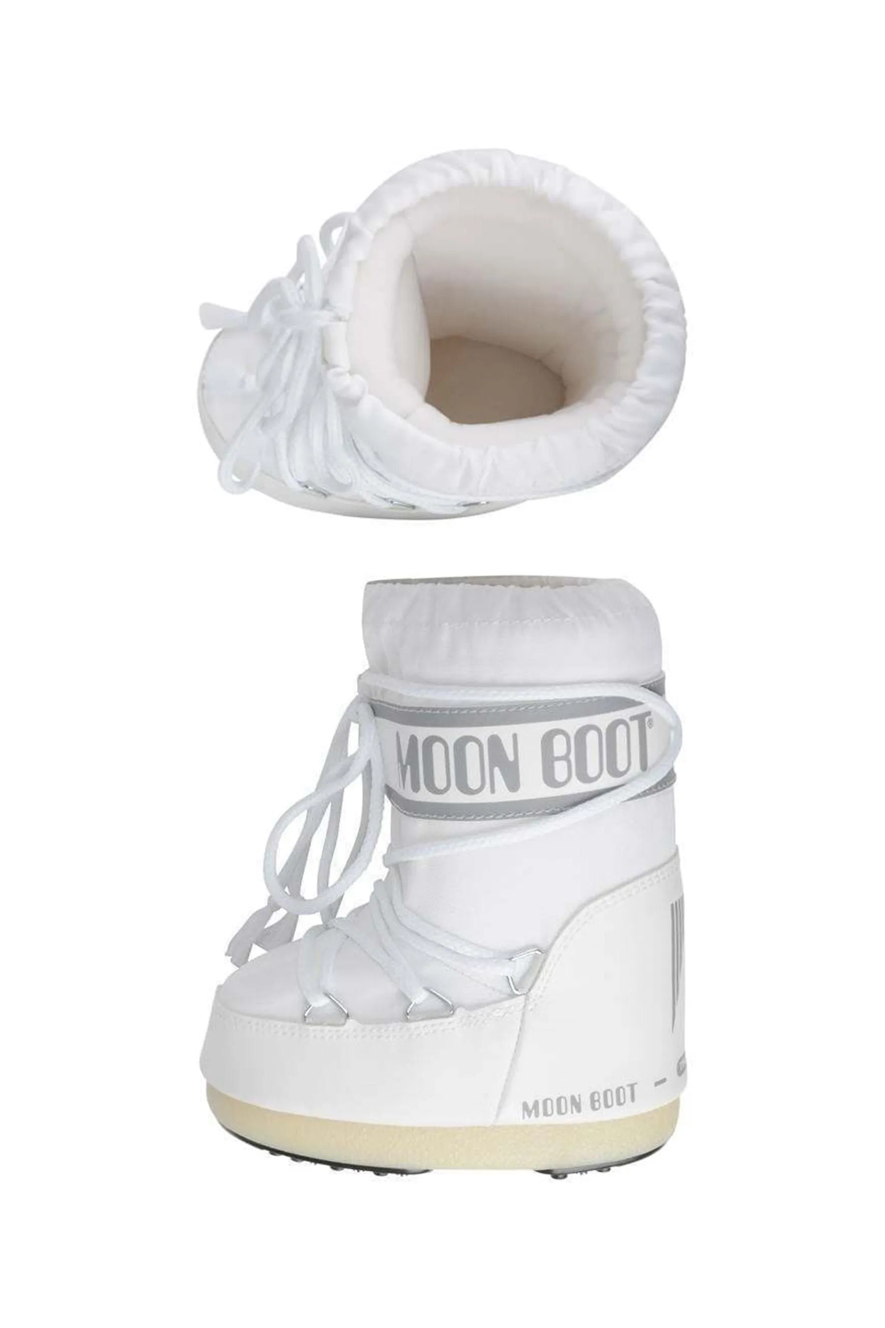 Moon Boot Kids Icon Nylon Snow Boots in White