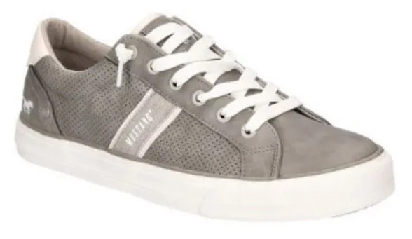 Mustang Grey Laced Runners Grey