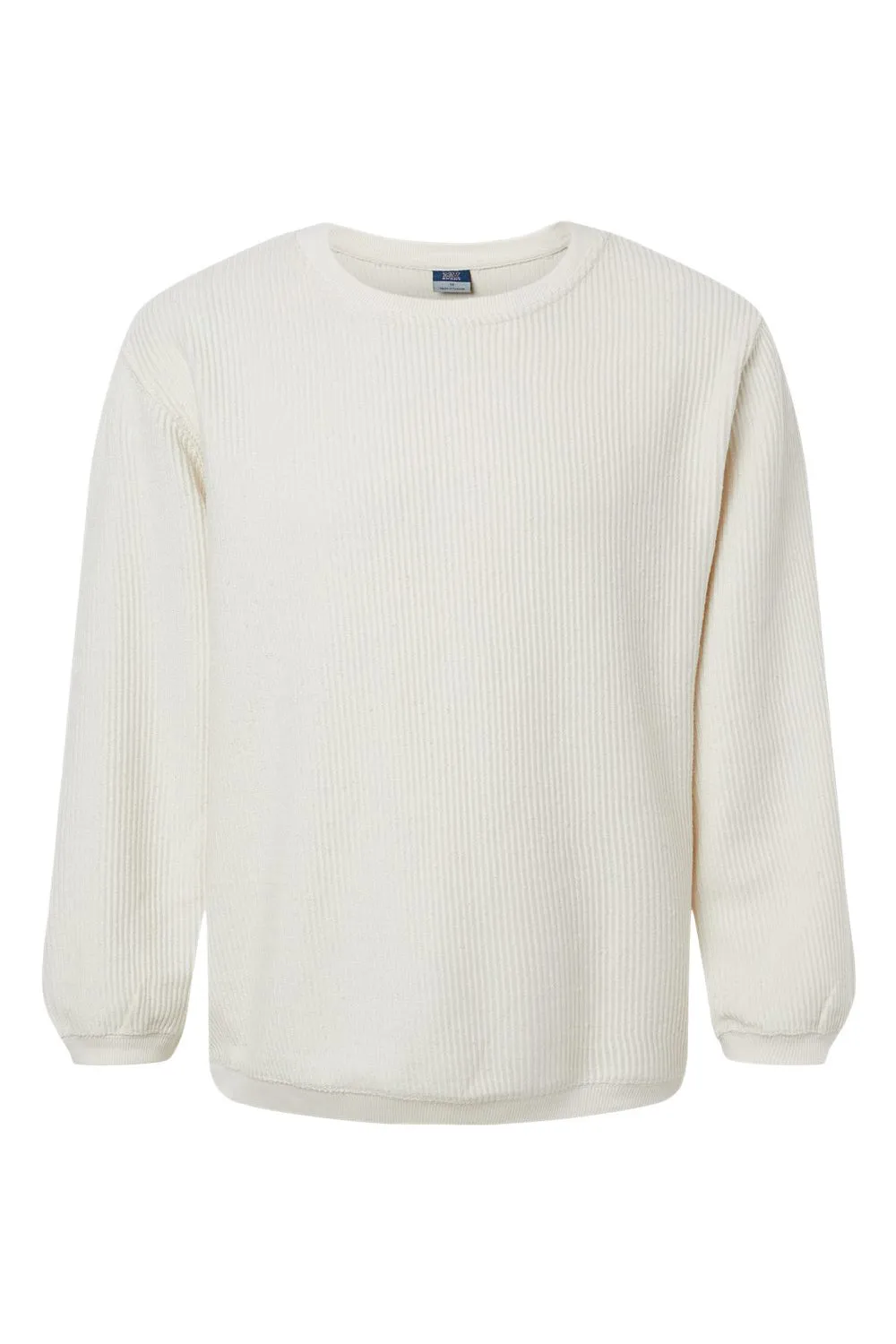MV Sport Mens Corded Crewneck Sweatshirt - Ivory