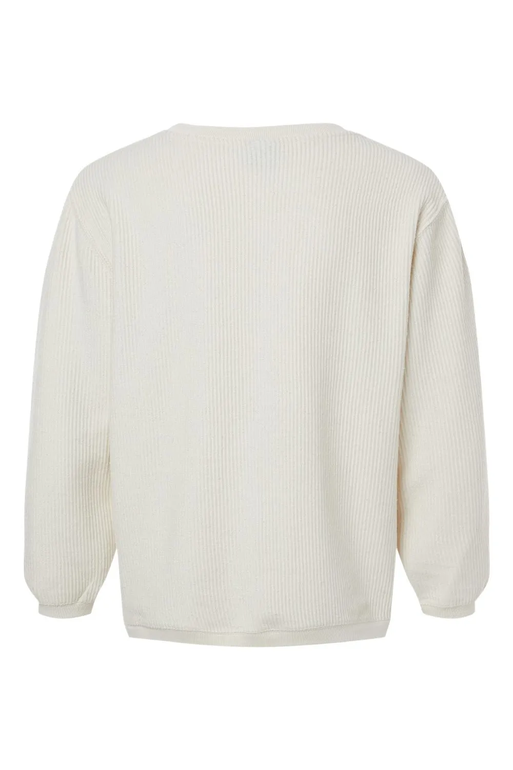 MV Sport Mens Corded Crewneck Sweatshirt - Ivory