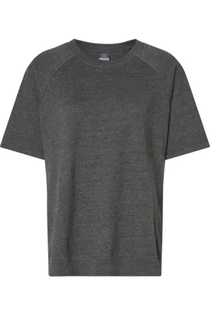 MV Sport Women´s French Terry Short Sleeve Crewneck Pullover