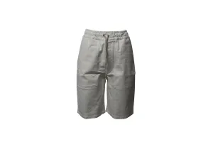 Nanushka Hadi Bermuda Shorts in White Denim