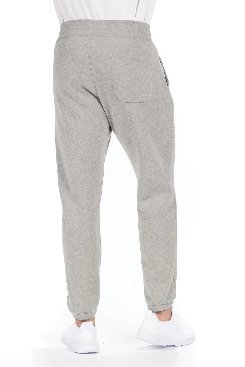 Next Level Mens Fleece Sweatpants w/ Pockets - Heather Grey