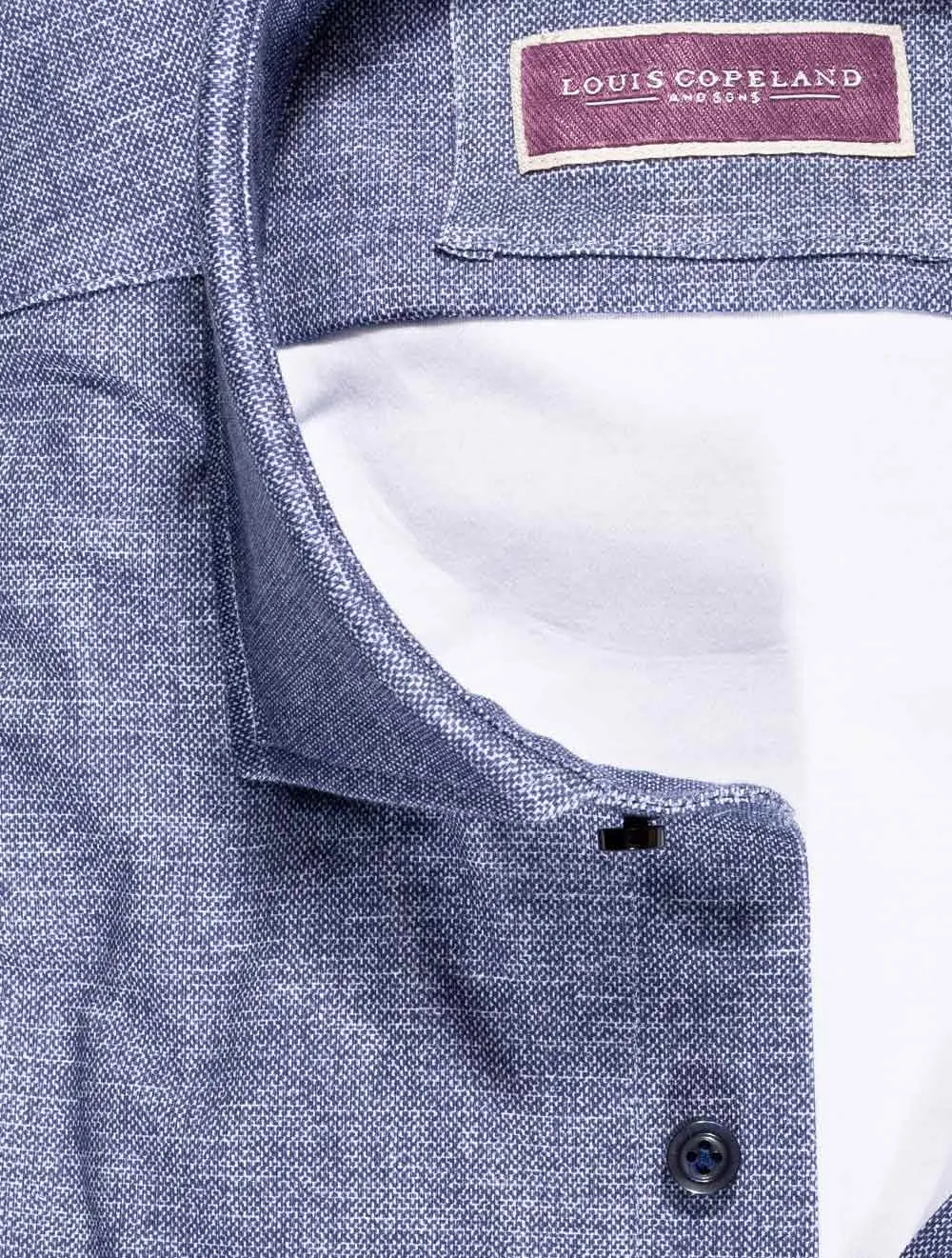 Neymar Casual Weave Shirt Navy Blue