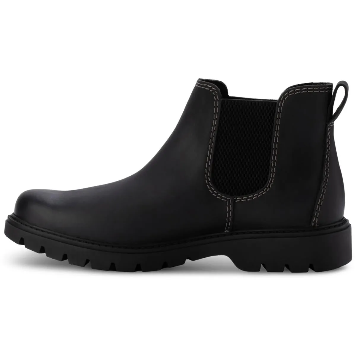 NORWAY Mens Solid Leather Chelsea Boots