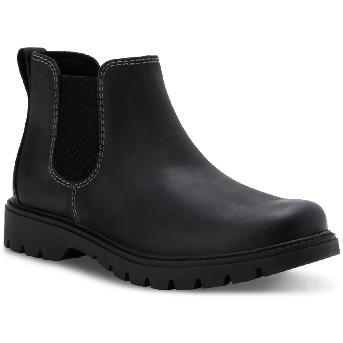 NORWAY Mens Solid Leather Chelsea Boots