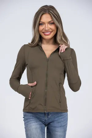 Nothing Is Stopping You Women's Mock Neck Zip Up Jacket