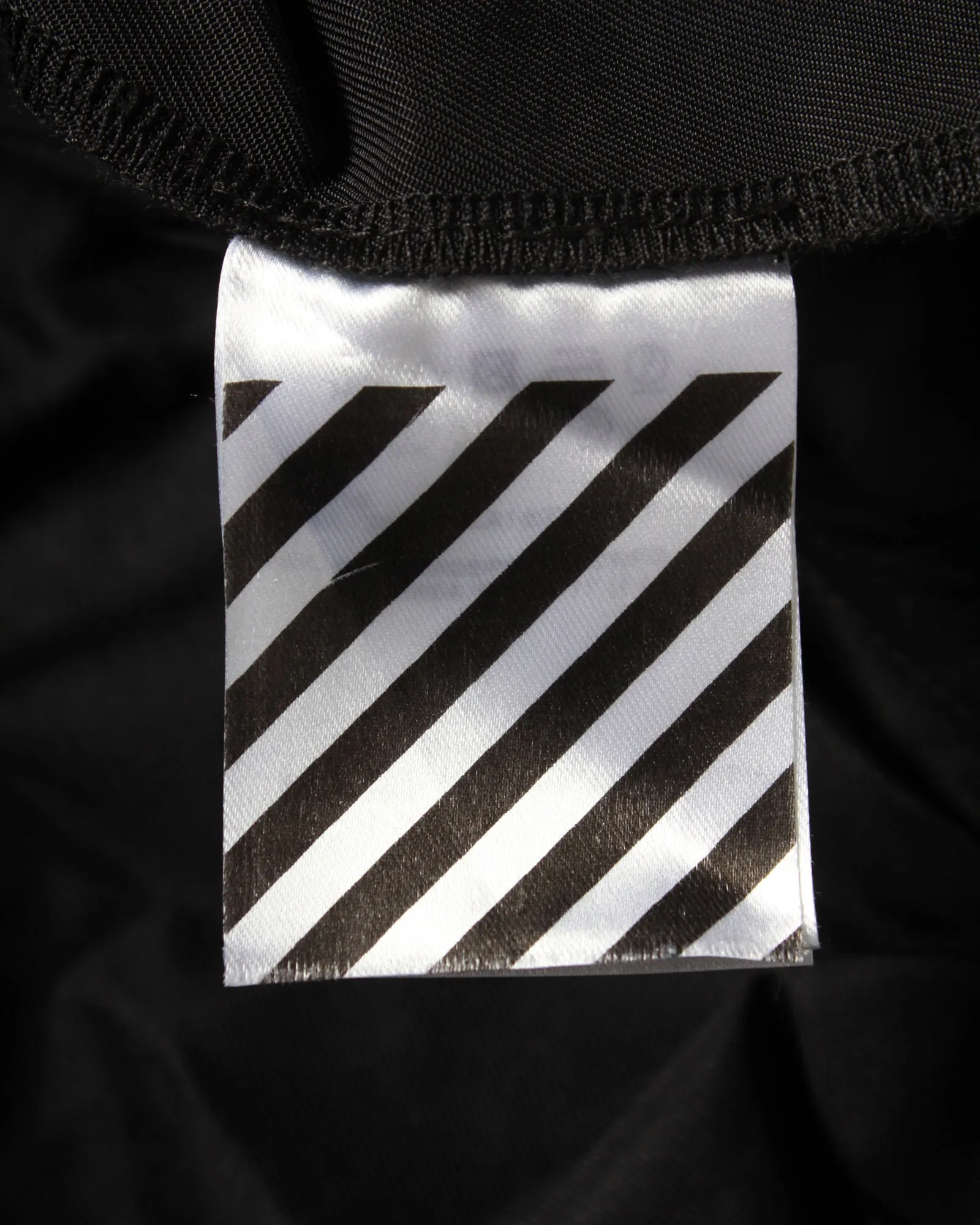 Off-White Anorak 'You Cut Me Off' Hooded Jacket in Black Nylon
