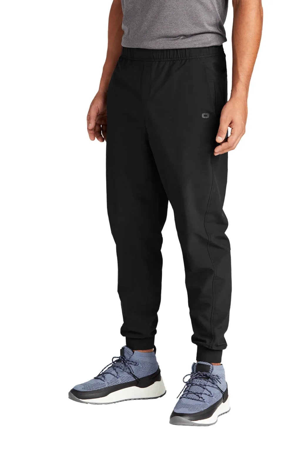 Ogio Mens Connection Water Resistant Jogger Sweatpants w/ Pockets - Blacktop