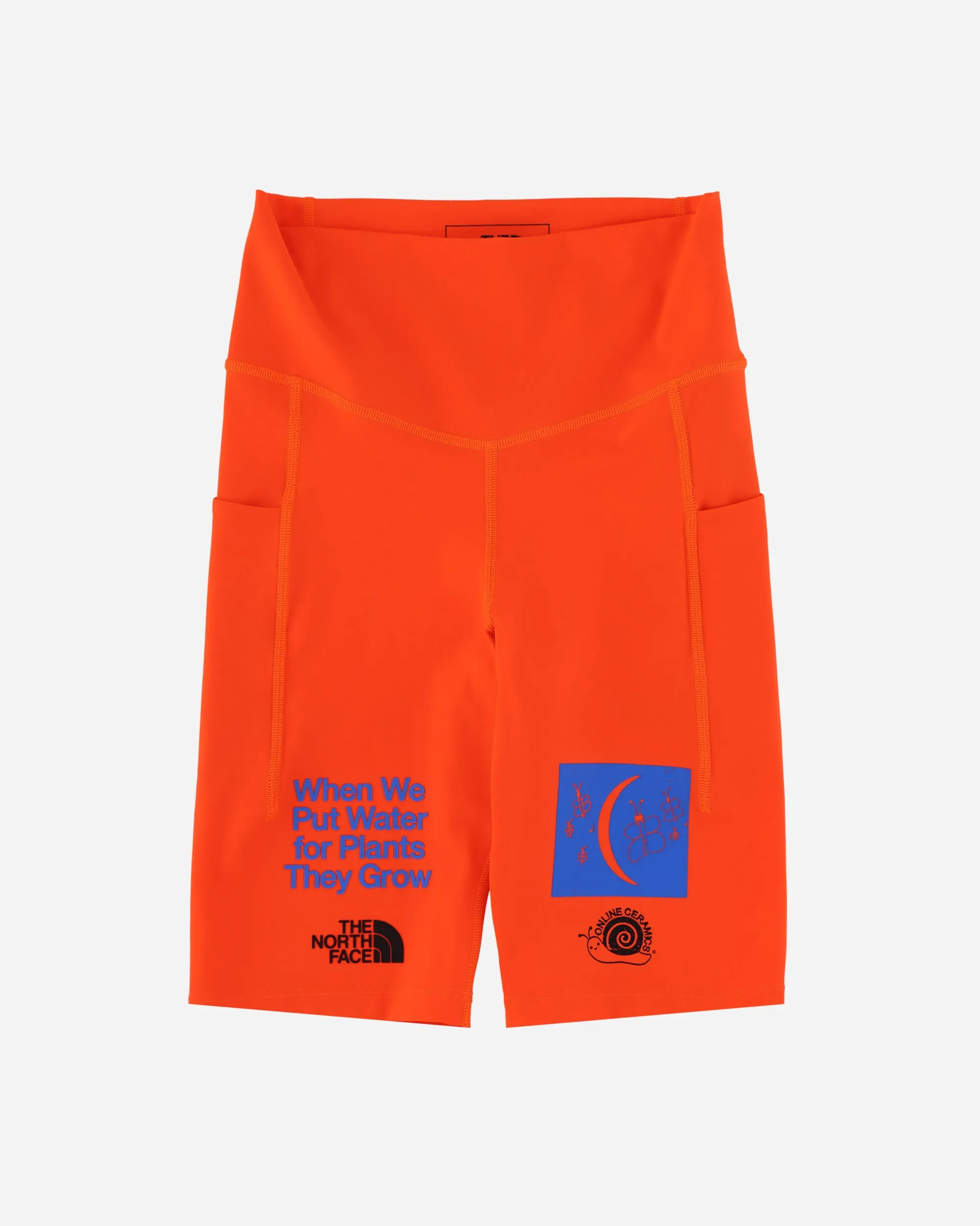 Online Ceramics WMNS 9" Biker Shorts Power Orange
