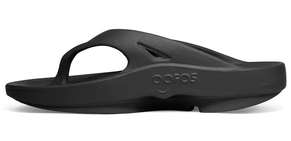 Oofos Original Mens Comfort Recovery Sandals  - Black