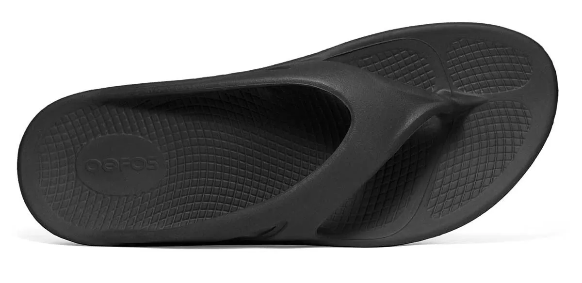 Oofos Original Mens Comfort Recovery Sandals  - Black