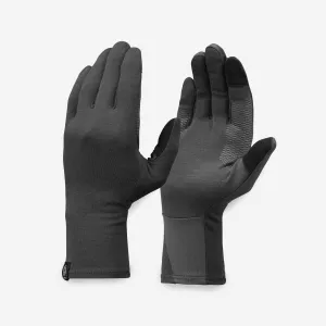 Outdoor Decathlon Clothing Forclaz Adult MT500 Merino Wool Liner Gloves