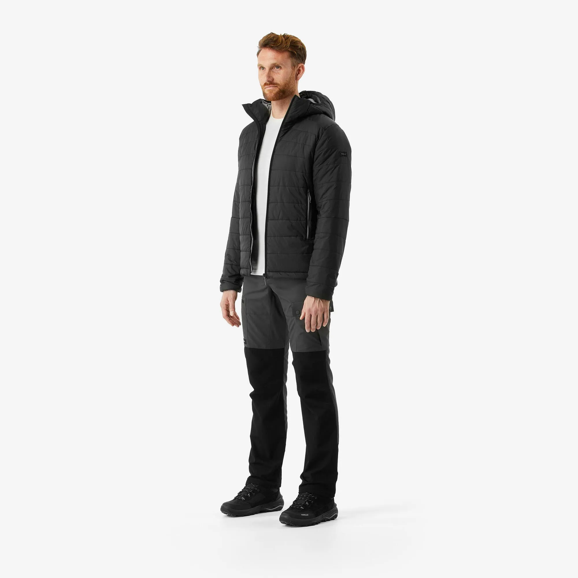 Outdoor Decathlon Clothing Forclaz Men's MT100 Hooded Synthetic Jacket