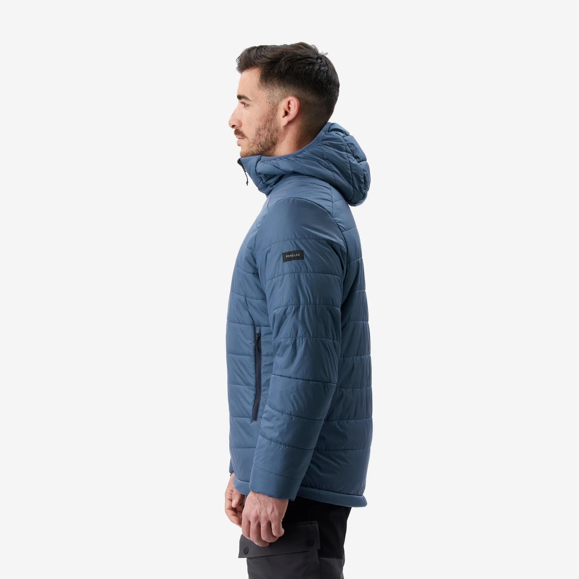 Outdoor Decathlon Clothing Forclaz Men's MT100 Hooded Synthetic Jacket