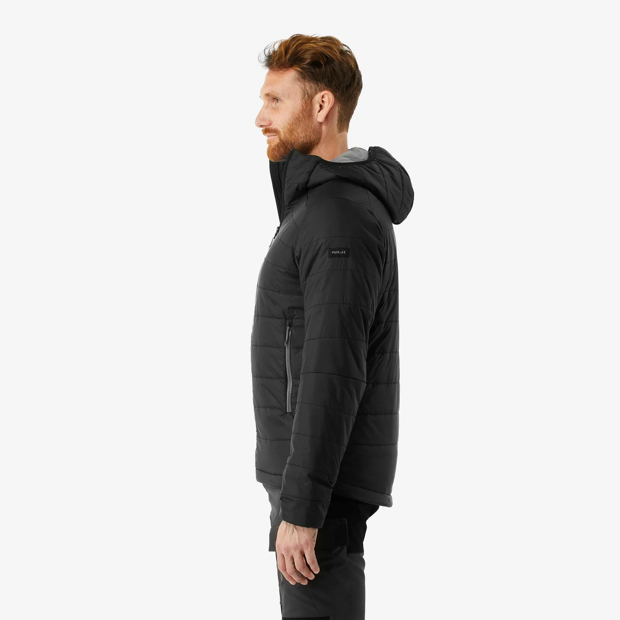 Outdoor Decathlon Clothing Forclaz Men's MT100 Hooded Synthetic Jacket