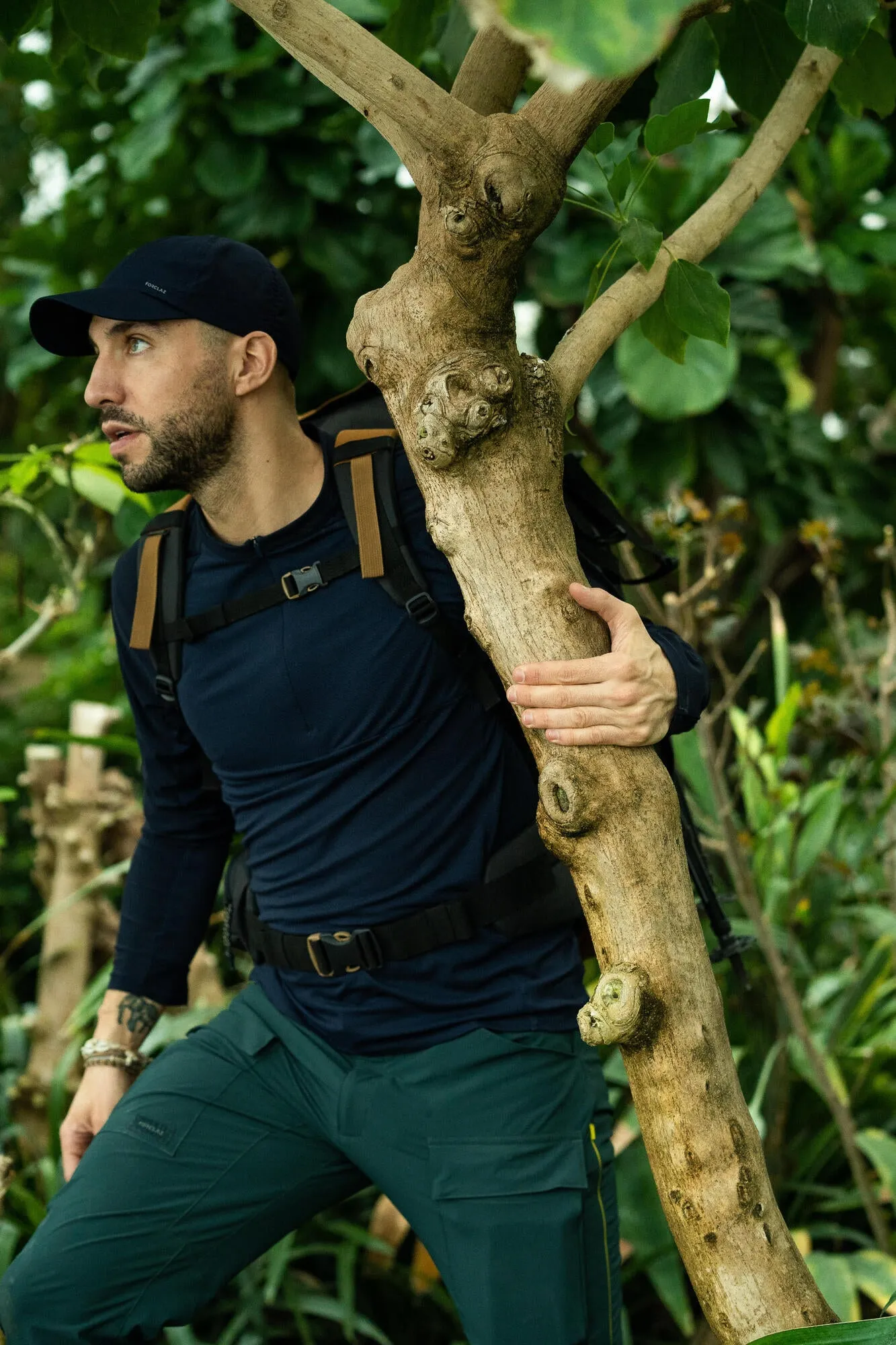 Outdoor Decathlon Clothing Forclaz Travel 100 Hiking Cap