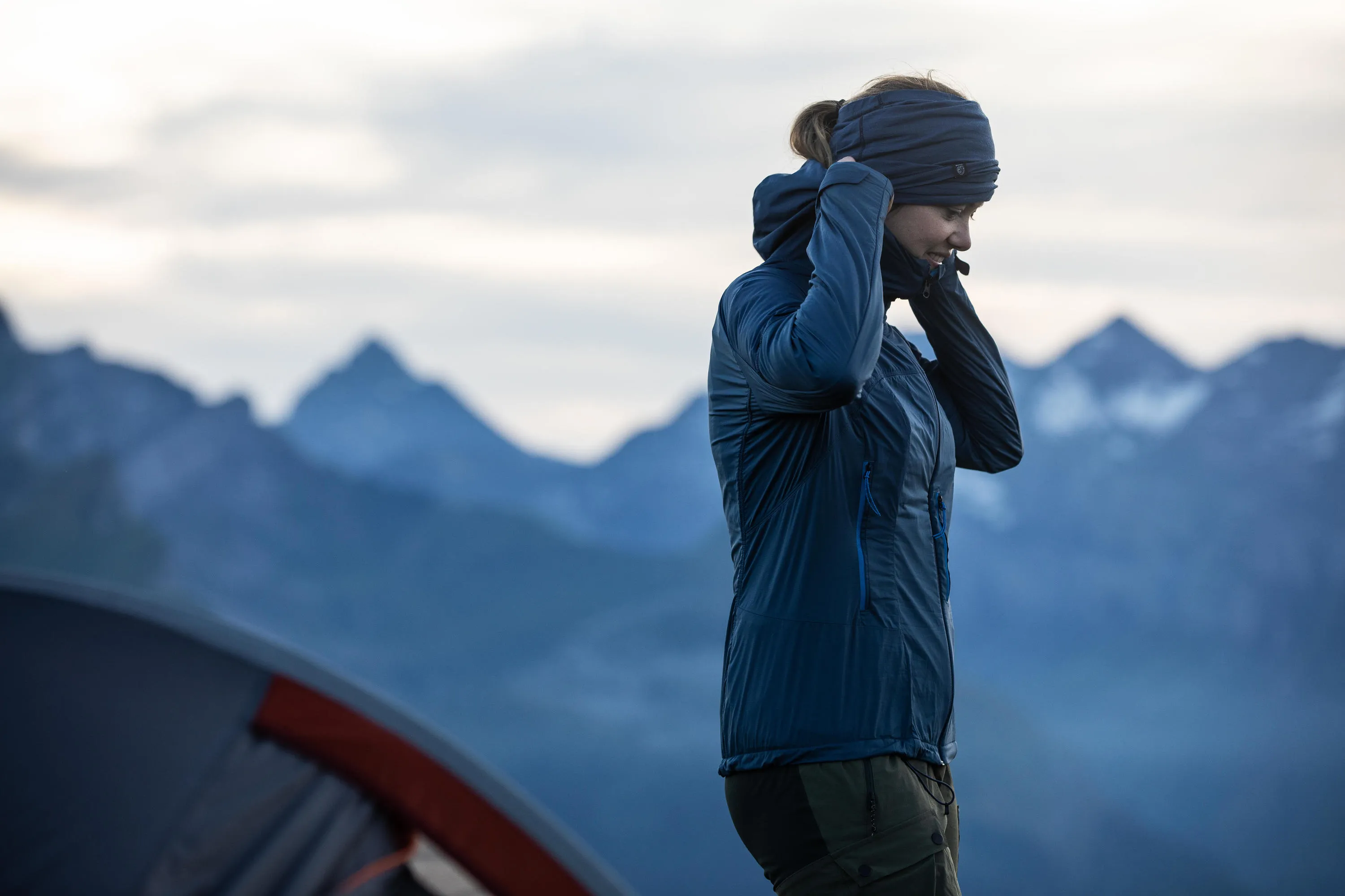 Outdoor Decathlon Clothing Forclaz Trek 500 Multiposition Merino Wool Hiking Tube Scarf