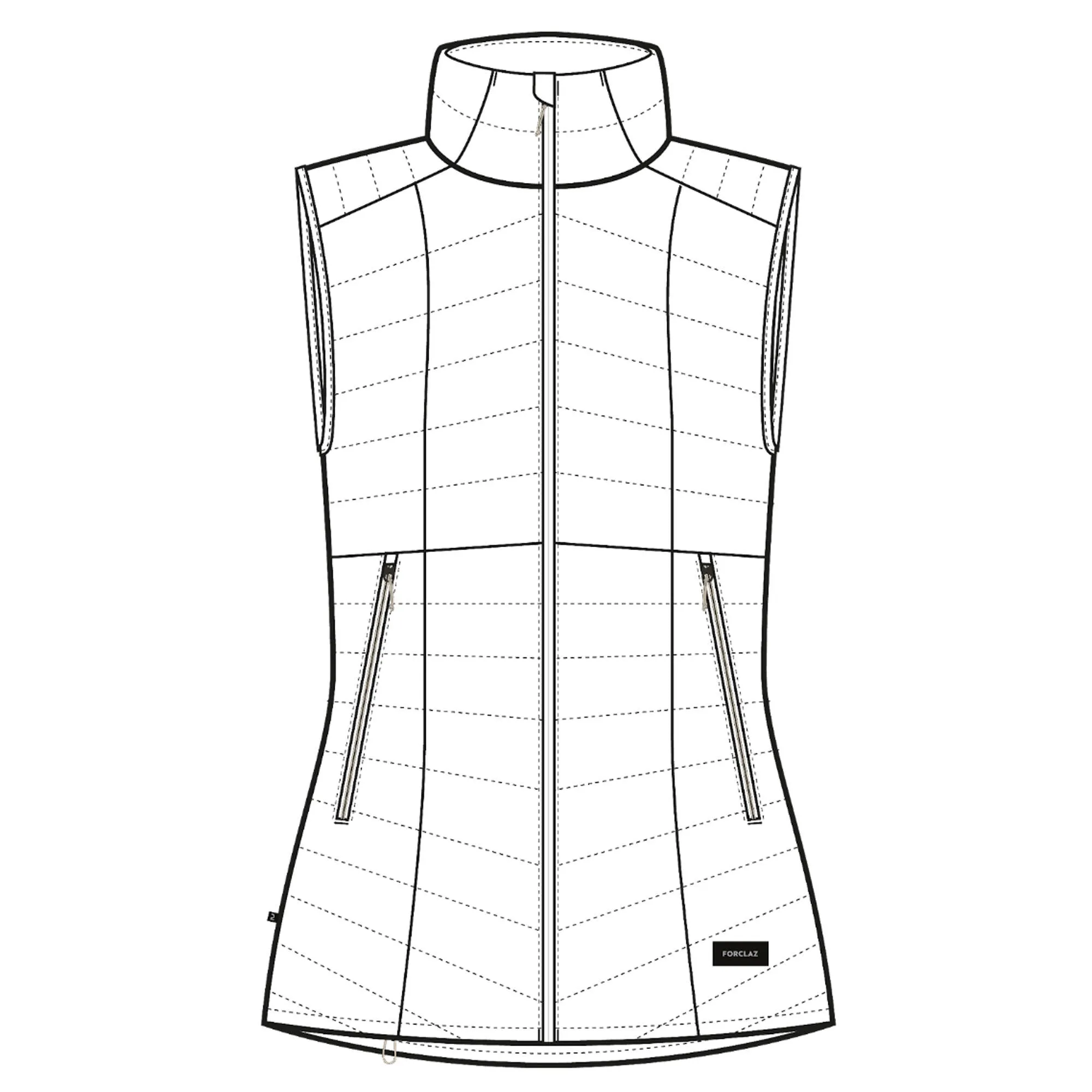 Outdoor Decathlon Clothing Forclaz Women's MT100 Down Puffer Vest