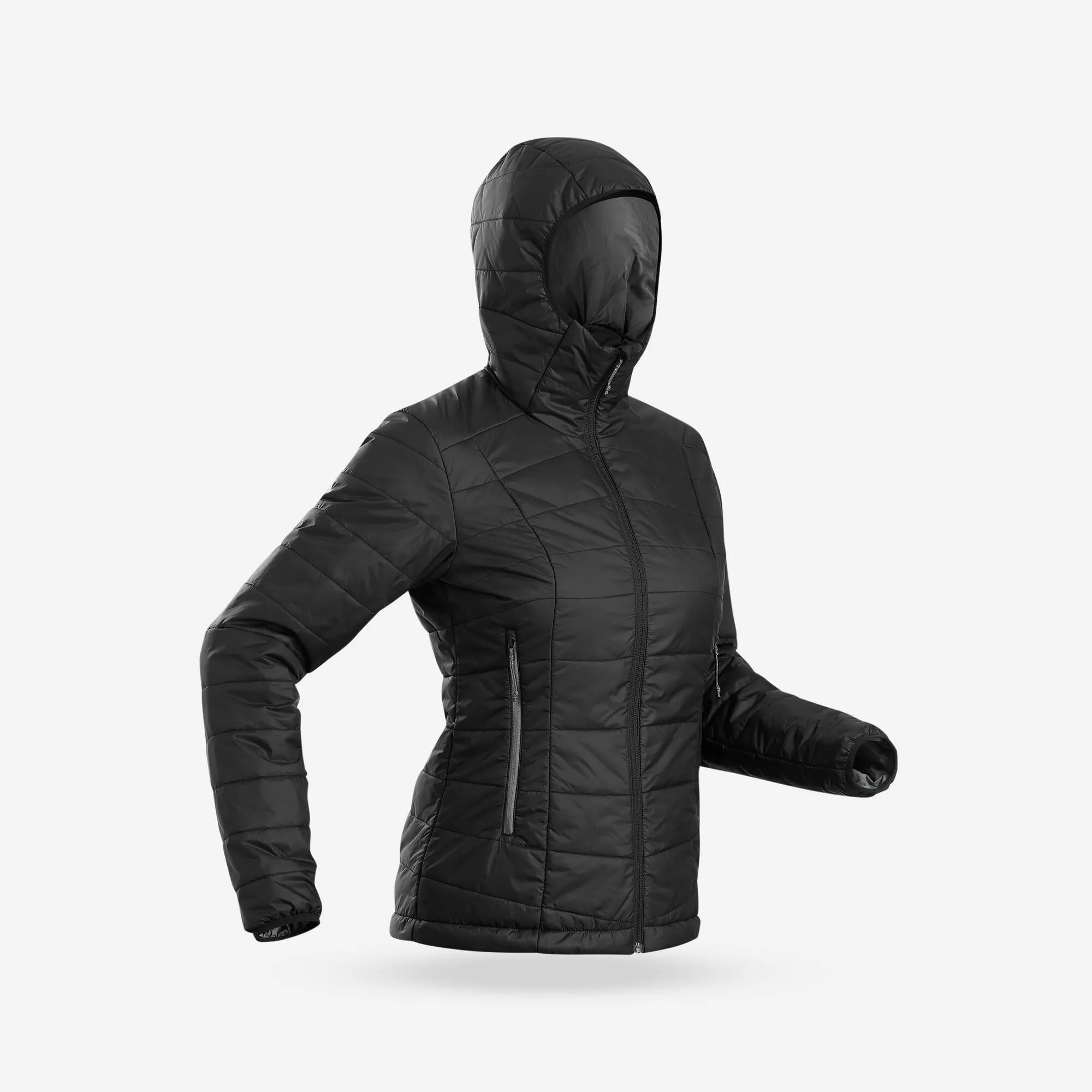 Outdoor Decathlon Clothing Forclaz Women's MT100 Hooded Synthetic Jacket